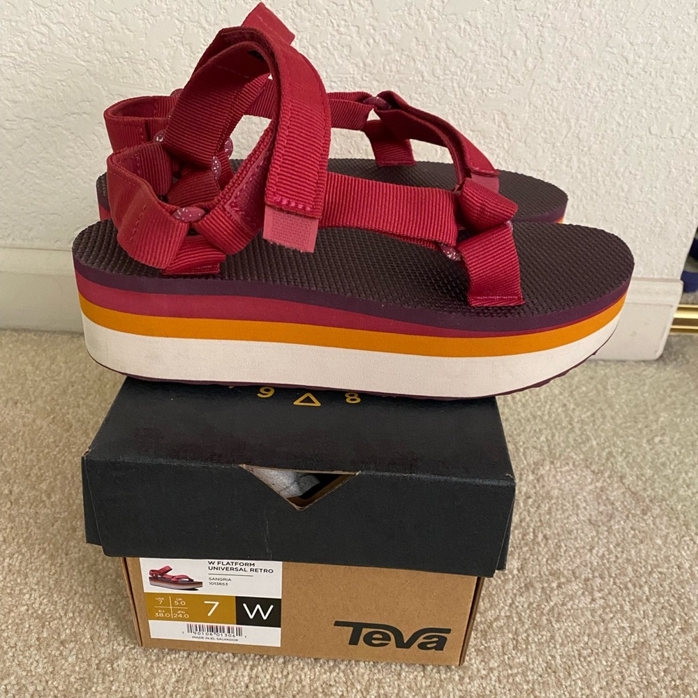 Retro Platform Teva Sandals